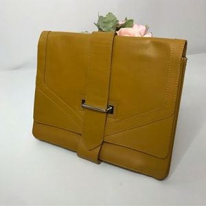 ASOS Mustard Yellow Envelope Clutch